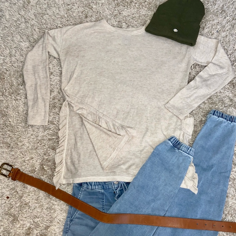Aerie Side Ruffle Shirt